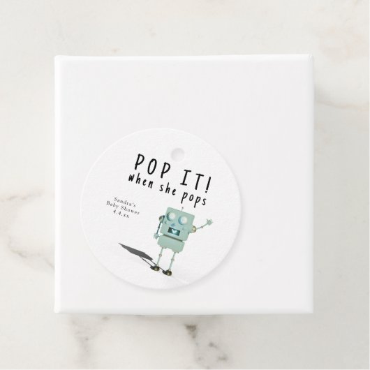 3D Roboter Junge - Pop es, wenn sie Pop! Geschenkanhänger (Beispiel)