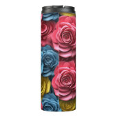 3D Rosa Floral Thermosbecher (Rückseite)
