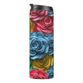 3D Rosa Floral Thermosbecher (Nach rechts gedreht)