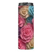 3D Rosa Floral Thermosbecher (Rückseite)