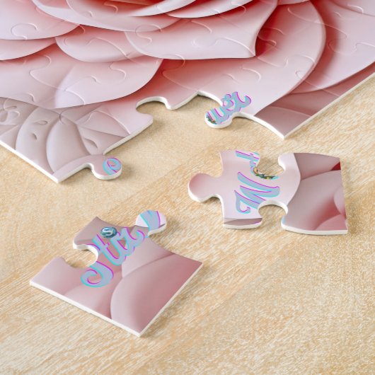 3D-Rosa Rosa Puzzle (Seite)