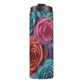 3D Rosa und Blau Thermosbecher (Vorderseite)