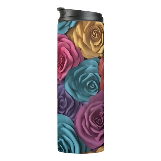 3D Rosa und Blau Thermosbecher (Nach rechts gedreht)