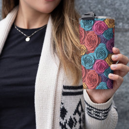 3D Rosa und Blau Thermosbecher