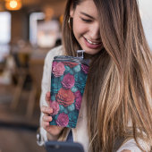 3D Rosa und Blau Thermosbecher