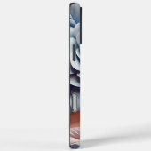 3D rosa und blaue Blumen Case-Mate iPhone Hülle (Rückseite / Rechts)