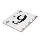 3D-Rose Single-Ziffernliste Fliese (Seite)