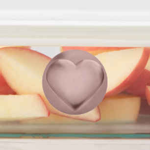 3D-Roségoldfolie-Herz-Liebes-Hochzeitsmedaille Etiketten