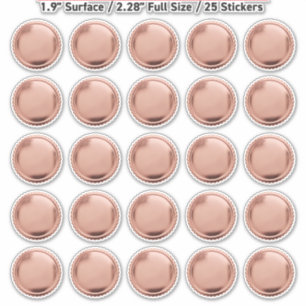 3D-Roségoldfolie-Siegel-Sternenbruch-Auszeichnungs Aufkleber