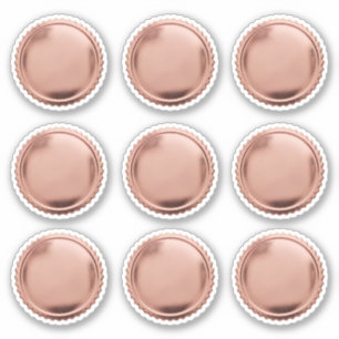 3D-Roségoldfolie-Siegel-Sternenbruch-Auszeichnungs Aufkleber