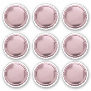 3D-Roségoldfolie-Siegel-Sternenbruch-Exzellenz-Aus Aufkleber