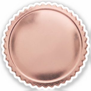 3D-Roségoldfolie-Siegel-Sternenexplosion-Auszeichn Aufkleber
