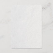 3D Rosen Wilde Blumen Weiß Begleitkarte (Rückseite)