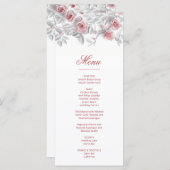 3D Roses Heritage Style  Menükarte (Vorne/Hinten)