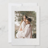 3D Roses White Sculptured Flowers Save The Date (Rückseite)