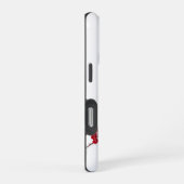 3D Rote Kirsche Blüte iPhone Hülle (Rechte Seite)