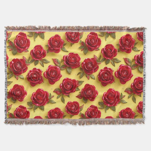 3D-rote Rose Decke (Vorderseite)