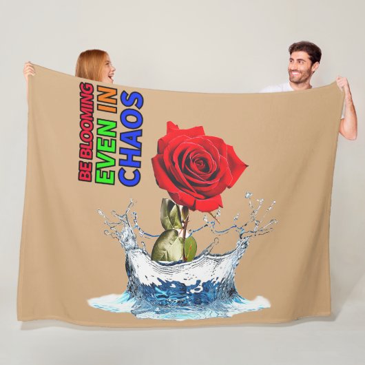 3D ROTE ROSE Fleece Blanket! (Beispiel)