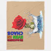 3D ROTE ROSE Fleece Blanket! (Vorderseite)