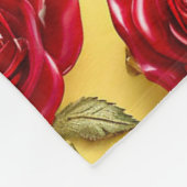 3D-rote Rose Fleecedecke (Ecke)