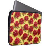 3D-rote Rose Laptopschutzhülle (Vorne Rechts)