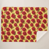3D-rote Rose Sherpadecke (Vorderseite (Horizontal))