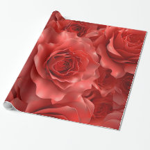 3D-Rote Rosen Nahtloses Muster - Valentinstag