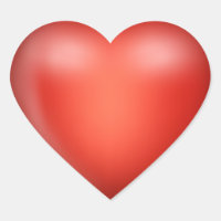 3D Rotes Liebe Herz