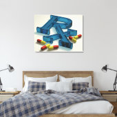 3D-RX-Symbol mit Kapseln Leinwanddruck (Insitu (Schlafzimmer))