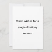 3D Santa Claus Christmas Greeting Card – Festive H (Rückseite)