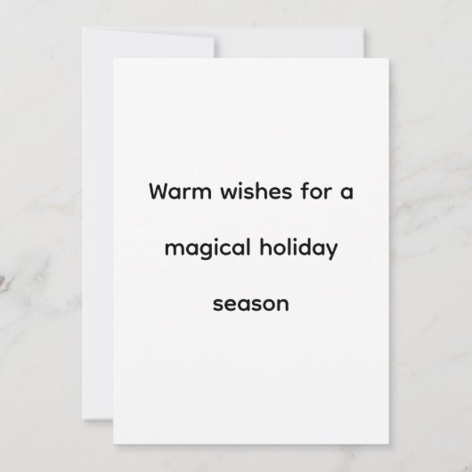 3D Santa Claus Christmas Greeting Card – Festive H (Rückseite)