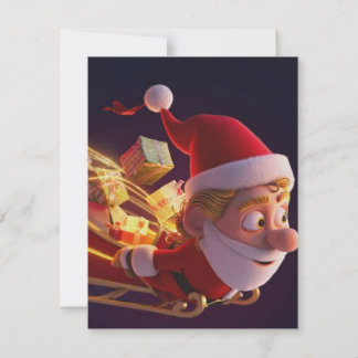 3D Santa Claus Christmas Greeting Card – Festive H Mitteilungskarte