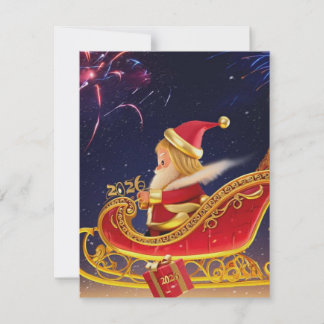 3D Santa Claus Christmas Greeting Card – Festive H Mitteilungskarte