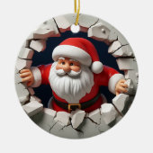 3d Santa Clause Keramik Ornament (Vorne)