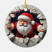 3d Santa Clause Keramik Ornament (Hinten)