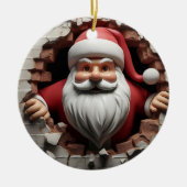 3d Santa Clause Keramik Ornament (Vorne)