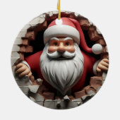 3d Santa Clause Keramik Ornament (Hinten)