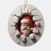 3d Santa Clause Keramik Ornament (Links)