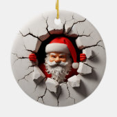 3d Santa Clause Keramik Ornament (Hinten)
