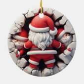 3d Santa Clause Keramik Ornament (Hinten)