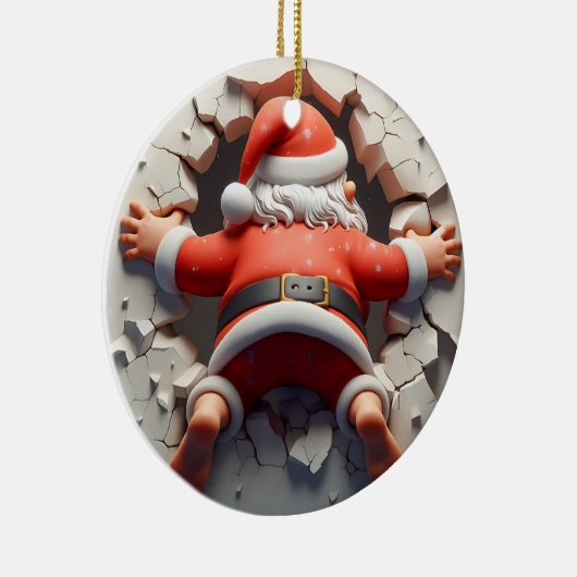 3d Santa Clause Keramik Ornament (Rechts)