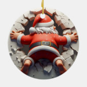 3d Santa Clause Keramik Ornament (Hinten)
