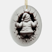 3d Santa Clause Keramik Ornament (Rechts)