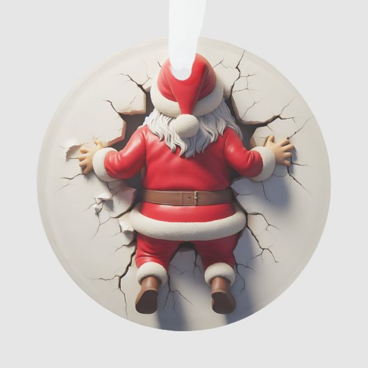 3d Santa Clause Ornament (Vorderseite)