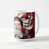 3D Santa Keramik Kaffeetasse (VorderseiteRechts)