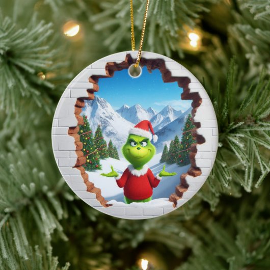 3D Sassy Elf Keramik Ornament (Baum)