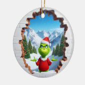 3D Sassy Elf Keramik Ornament (Links)