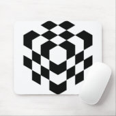 3D-Schachbrettwürfel Mousepad (Mit Mouse)