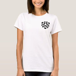 3D-Schachbrettwürfel T-Shirt