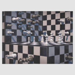 3D-Schachpapier Seidenpapier